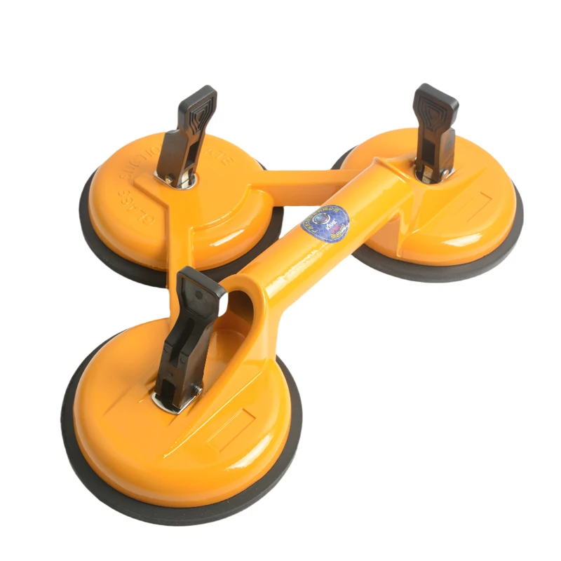 Three claw aluminum glass suction cup plastic rubber tile glass suction cup heavy-duty vacuum suction cup