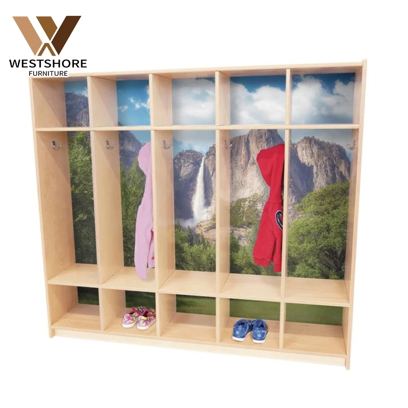 West Shore Montessori Lockers Cubbies Wooden Locker Preschool Storage Solutions In Early Childhood Education Environments