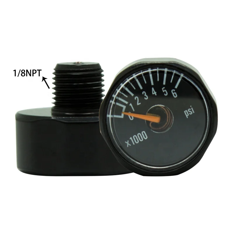 6000psi (6K) Paintball High Pressure Gauge for Gas System