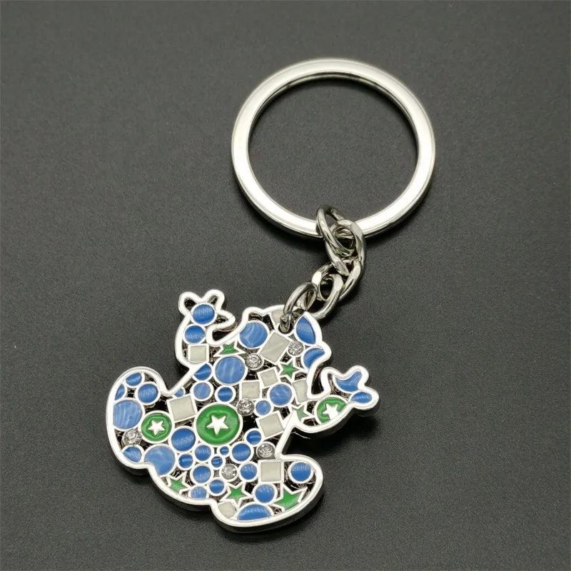 High Quality Enamel Keyring Dolphin Key Holder Frog Bag Charm Ladybug Keychain