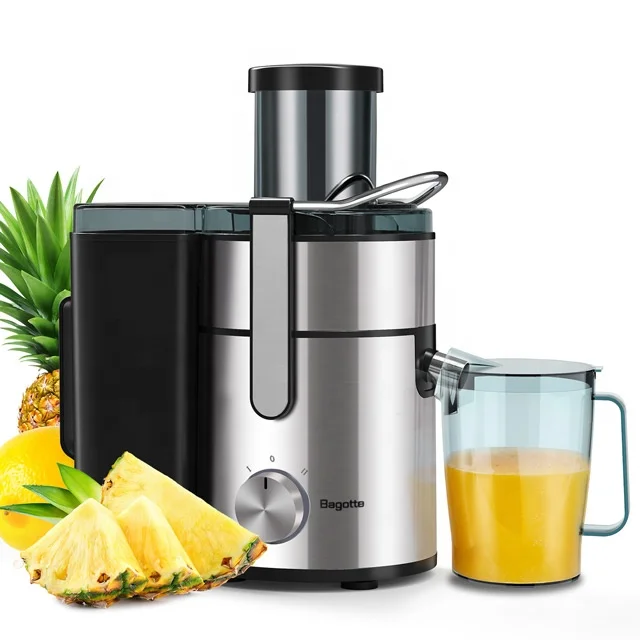 Bagotte DB002 1000W Kitchen Appliance Extractor Big Mouth Two Gears Electric Portable Digital Centrifugal Juicer
