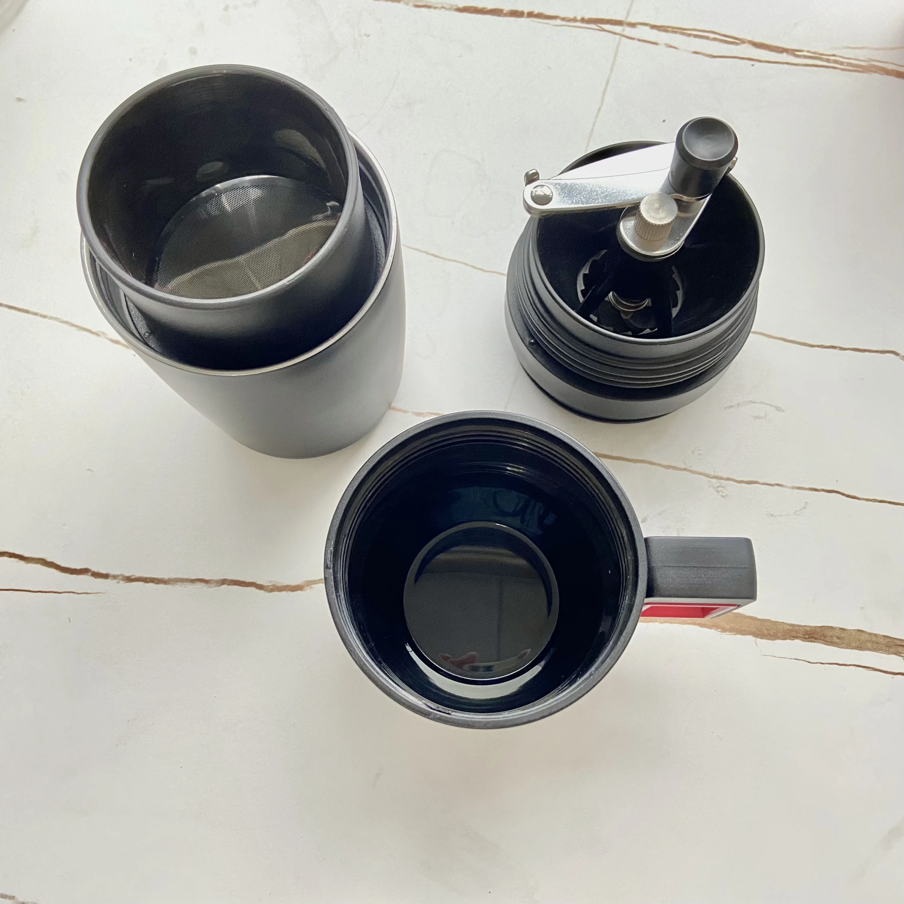 Amazon Hot Sale Hot Popular Household Stainless Steel Adjustable Portable Manual Coffee Bean Grinder