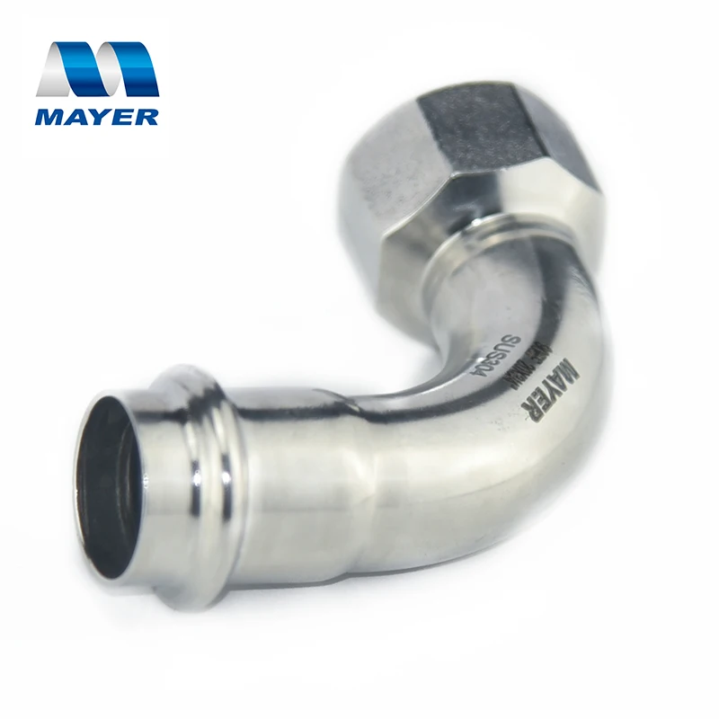 304 316L Stainless Steel Internal Screw Elbow Fittings Female Thread Fitting