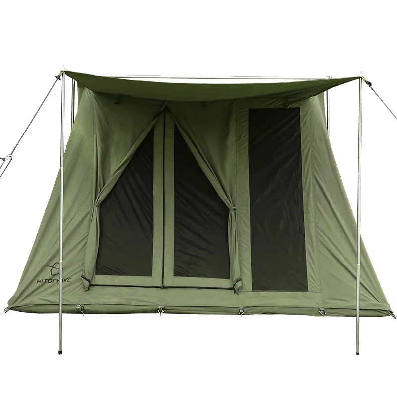 
Hitorhike new arrival glamping waterproof cotton canvas tent spring camping tent outdoor 