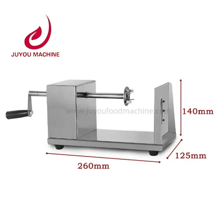 Manual Twist Potatoes Tower Slicer Chips Machine Spiral Spring Potato Twister Potato Cutter Cutting Machinery