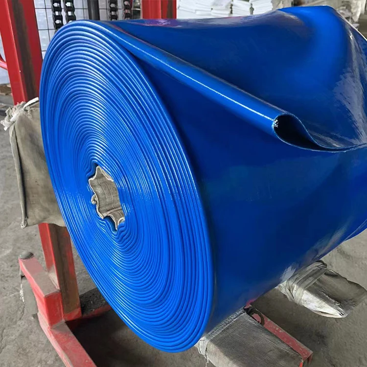 PVC semi-coated high airtight fabric for vinyl high pressure agricultural hose pumping water hose