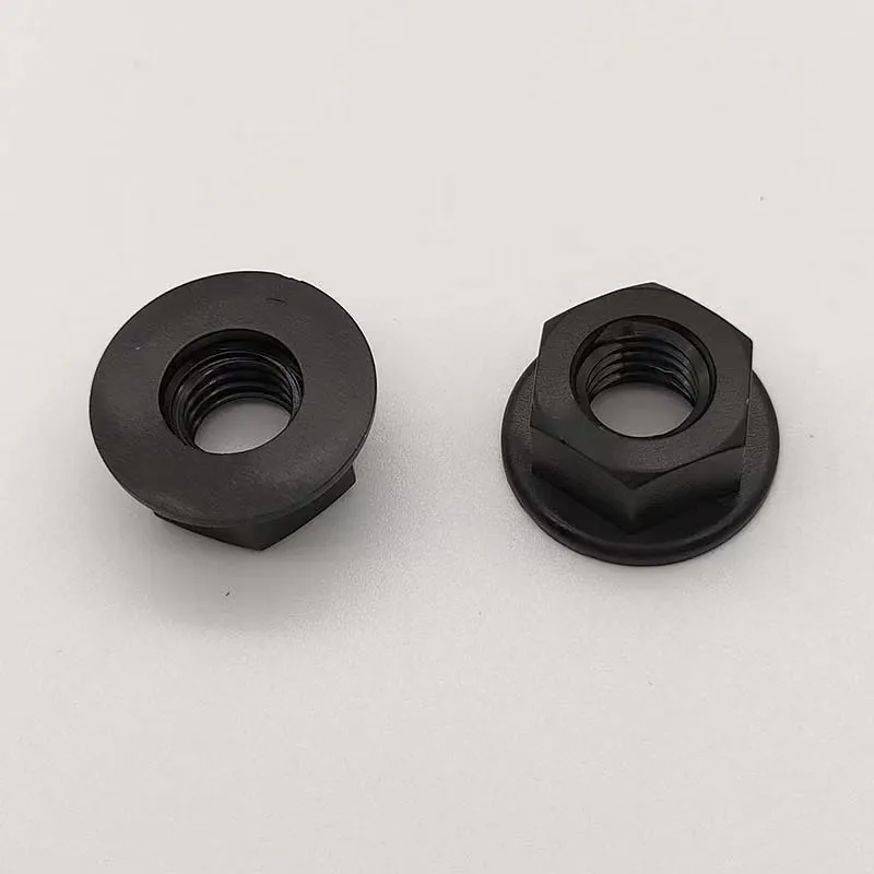 Screw Manufacturer Factory  Nylon M3 M4 M5 M6 M8 M10 M12 Black White  Nylon Plastic Hexagon Flange Nut Hexagon Screw Lock Nut