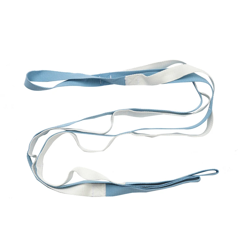 Custom Elastic Yoga Carry Band Flexible Loop Exercises Workout Foot Stretch Resistance Yoga Strap Belt