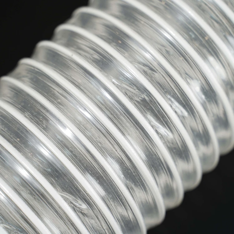 Прочный нетоксичный пластиковый аспирационный гибкий масштабируемый всасывающий шланг из ПВХ