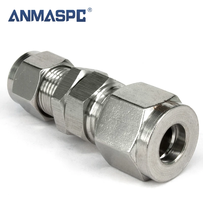 Stainless Steel Double Straight Compress ferrule fittings supply for installation in Onshore oil and gas applications