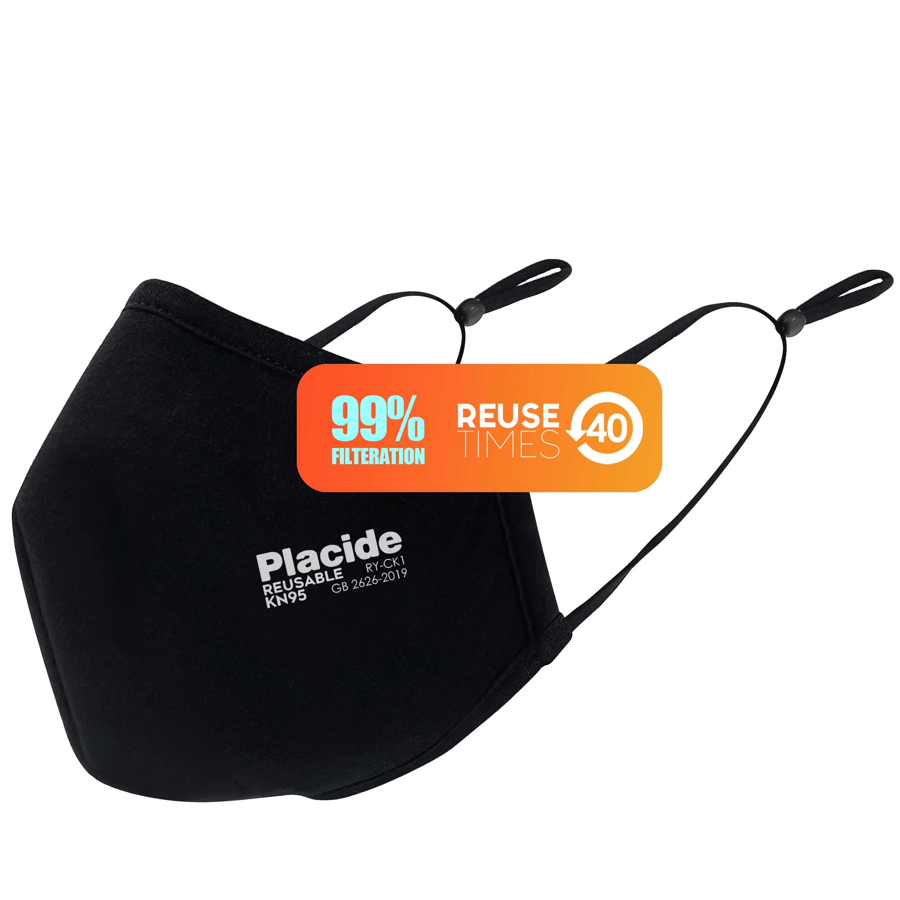 Maskes Customize Logo Print 2021 Top quality 99% filtering efficiency Reusable Nano Technology Black Washable Cloth Face