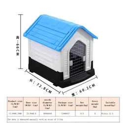 Wholesale buy Outdoor Usage Large Size Removable Rainproof Plastic Dog House With Window