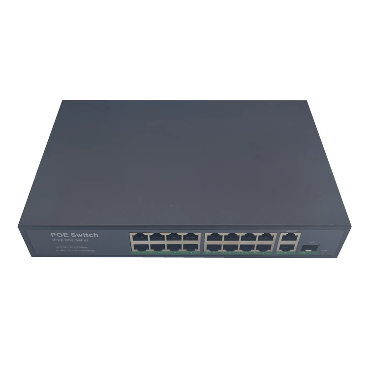 Poe optical switch  Gigabit uplink 1 optical 18 Electric