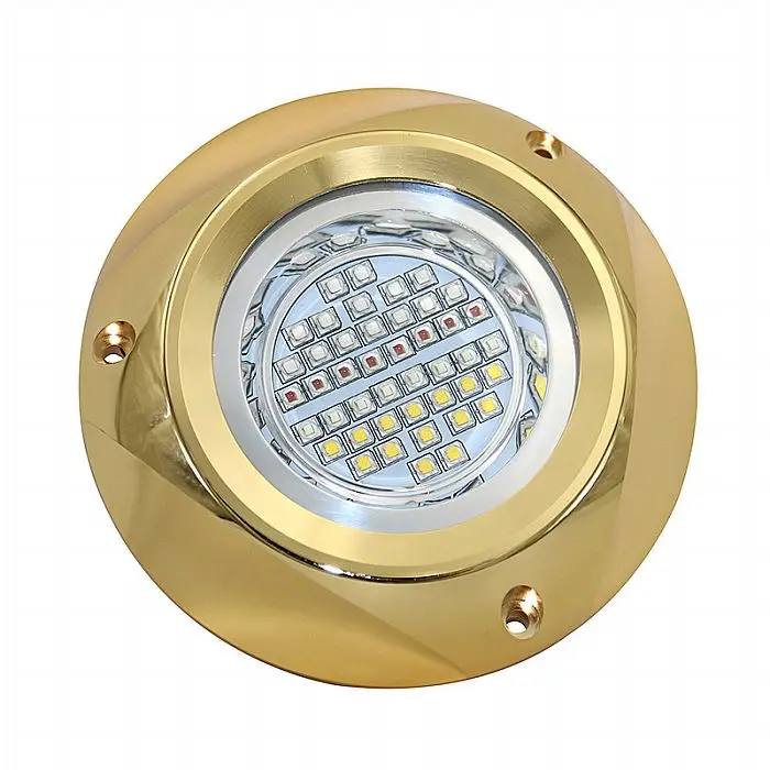 LED Underwater Boat Light Bronze 20000 Lumen Surface Mount Transom Light for Boat Yacht Cruise Ships Pontoon