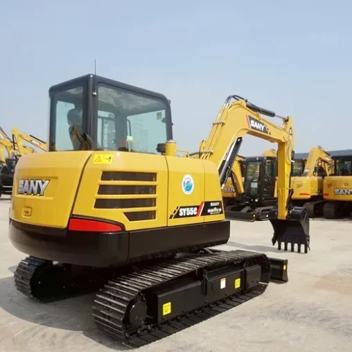 New 5.5 Ton Sany  Hydraulic Excavator SY55C Mini Excavator SY55C Pro Digger
