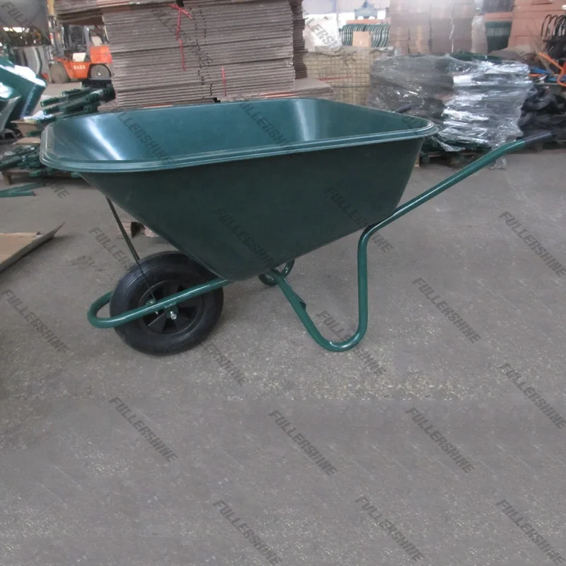 Garden wheelbarrow with black plastic tray 120L with 4.00-8 wheel
