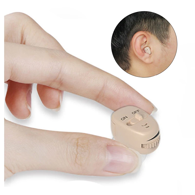 Portable Adjustable Sound Small Wireless Ear Invisible Mini Hearing Aids For Deafness Seniors Amplifier Digital Hearing Aid