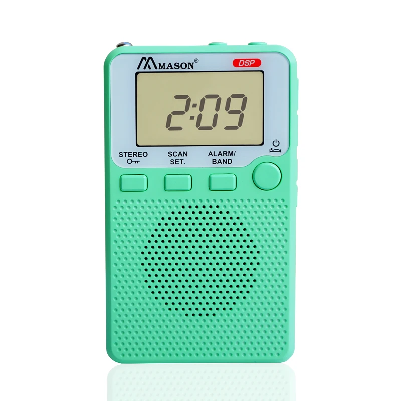 LCD screen multi-functions good quality IC digital radio with earphones pocket size fm radio
