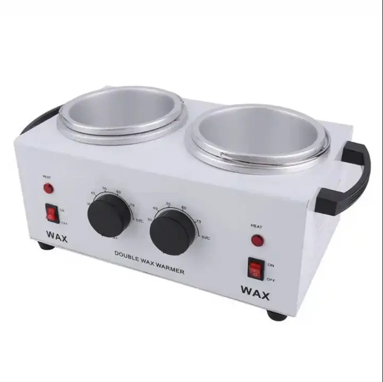 Double pot, double furnace and double port wax machine wax heating melt heater