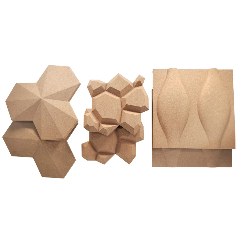 KUKESI CORK Custom cork wall tiles Organic Natural 3D Cork Wall Panel Decor