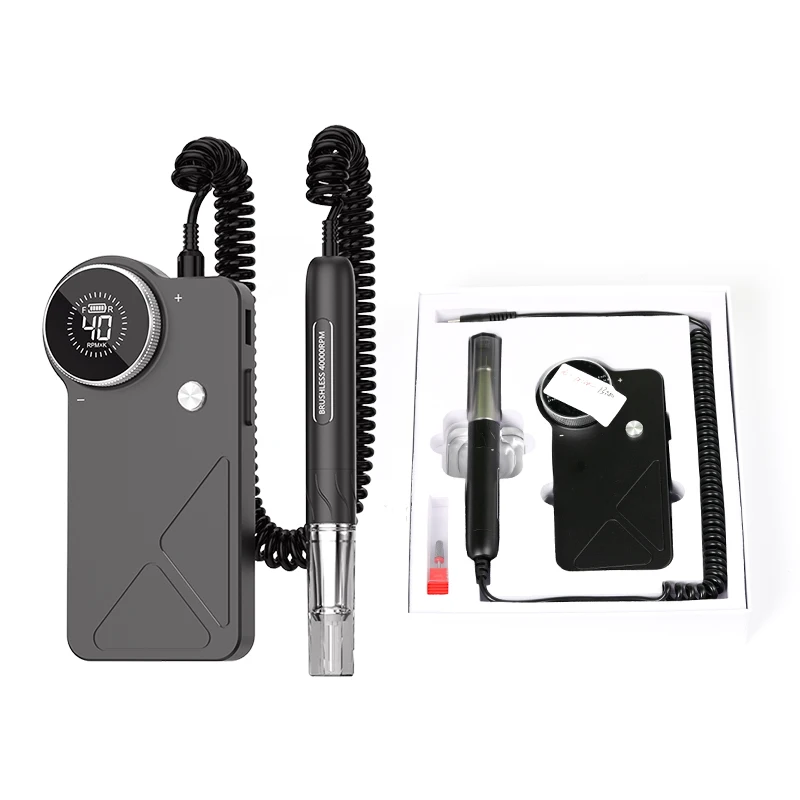 Portable Nail Drill Handpiece Brushless Strong Manicure Polishing Pedicure Custom Efile 40000RPM Profesional Electric Nail Drill