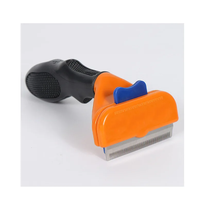 Custom Stainless Steel Pet Grooming Hair Fur Remover Combs Deshedding Tools Fur Eliminator For Short Hair Dog