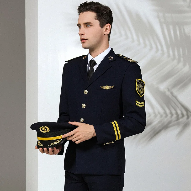 Custom design formal aviation uniform suit shirts design for airline pilot uniform