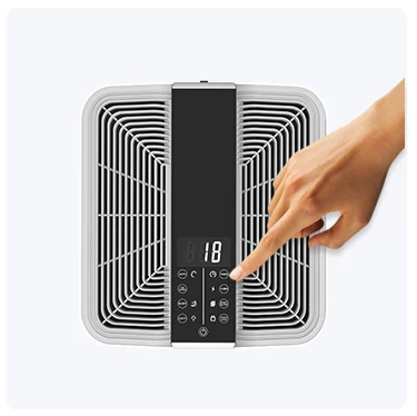 For home room commercial use portable air purifier with replacement hepa filter