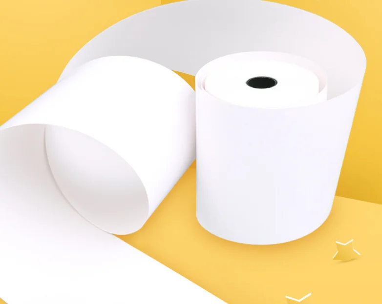 High quality eco friendly wood pulp 80x80 cash register paper thermal paper rolls for supermarket shopping mall bank