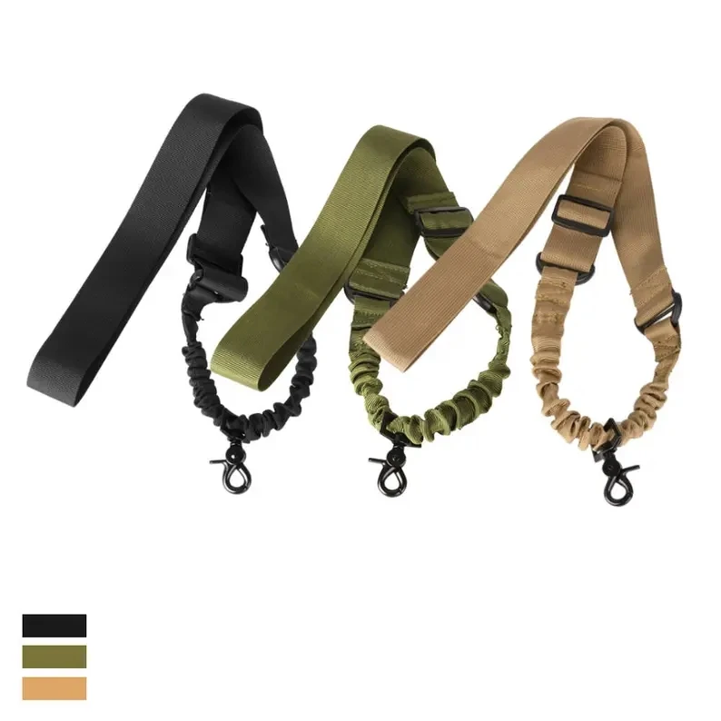 Tactical Nylon adjustable webbing hunt sling 1 single one Point 2 point strap gun sling belt with quick detach clip for men