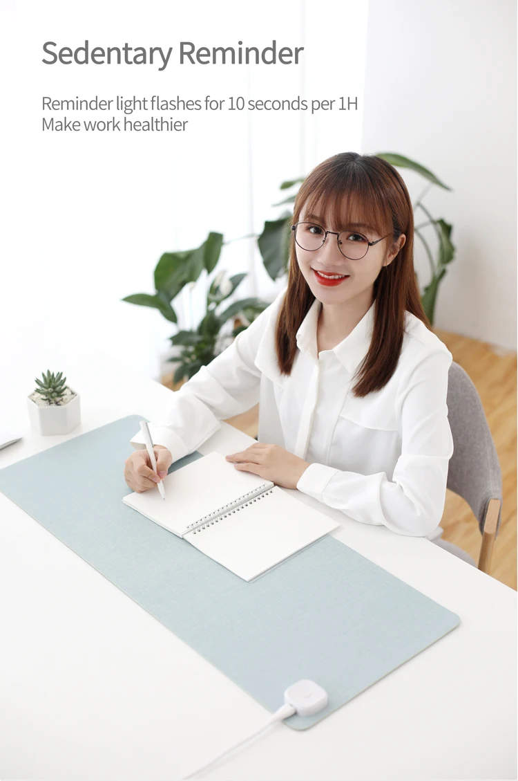 OEM heated table mat office desktop mouse pad computer desk warm hand large xxl waterproof Warm Writing Desk mouse pad