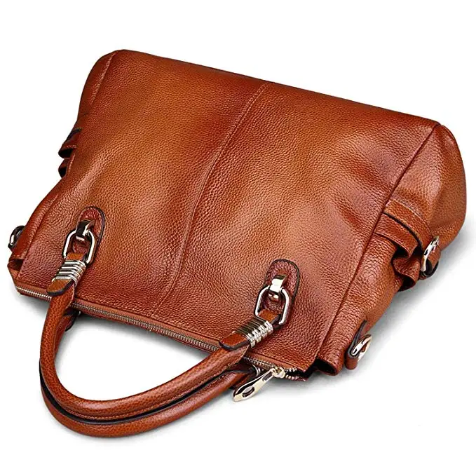 
High quality custom size Womens Soft Leather Handbags Vintage Tote Shoulder Bags 