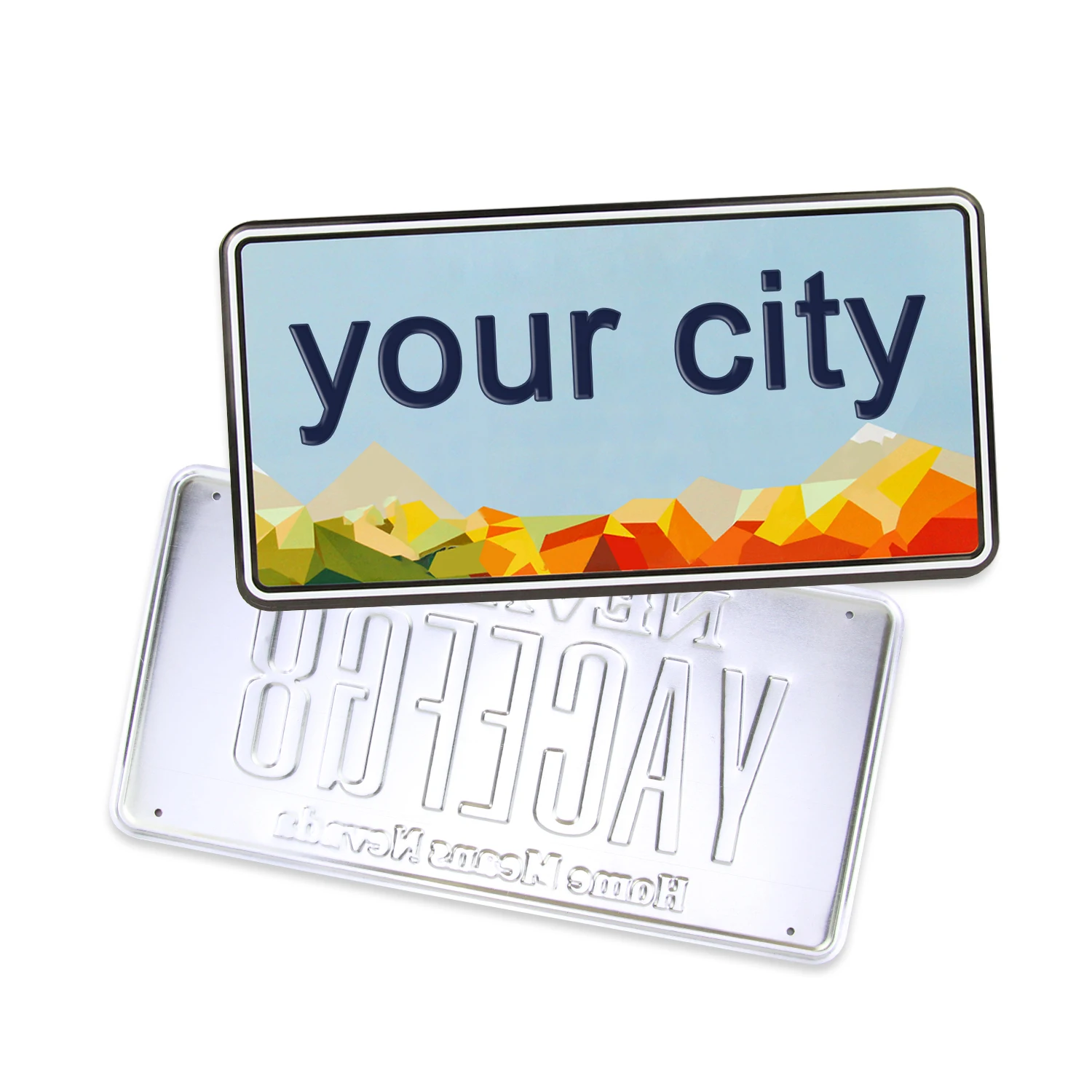 Sublimation License Plate blank aluminum plate12'x 6'x 0.025' car  plate cover number plate Flip Hide