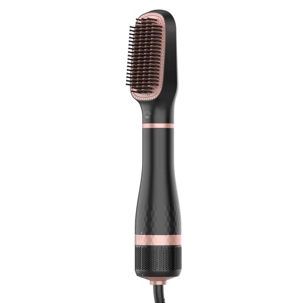 New Multi-function heat air comb 2 In 1 Negative Ion Hair Dryer Brush Professional Electric ceramic Hot Air styler Brush