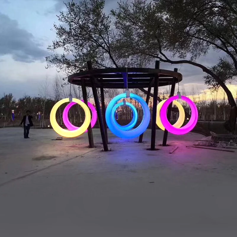 12v Outdoor Reed Lamp Waterproof Ip65 PE Light  lED Swing For Holiday Park Street Decoration