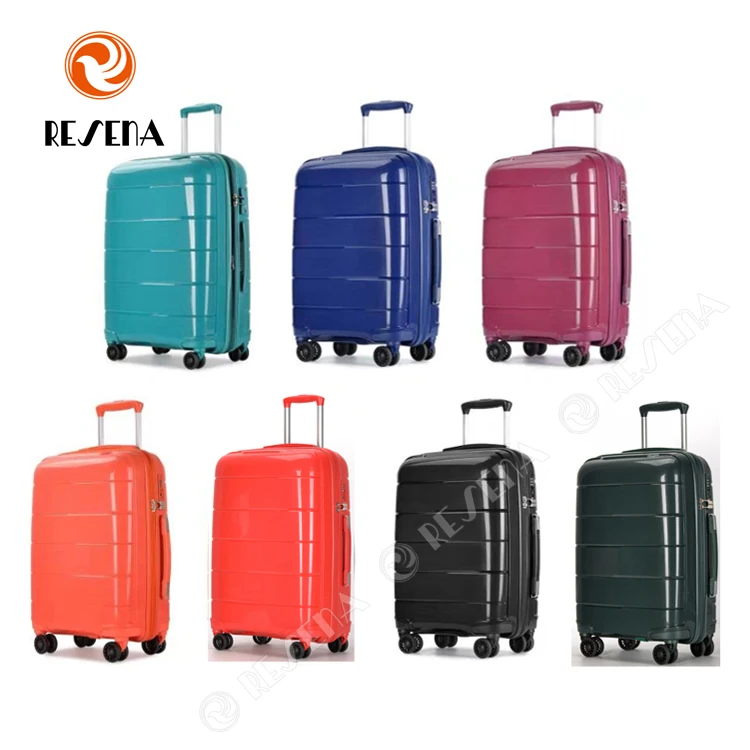 RESENA PP 3pcs Valise Koffer Design Patent Trolley Bags Suitcase PP Factory Trolley Luggage Set