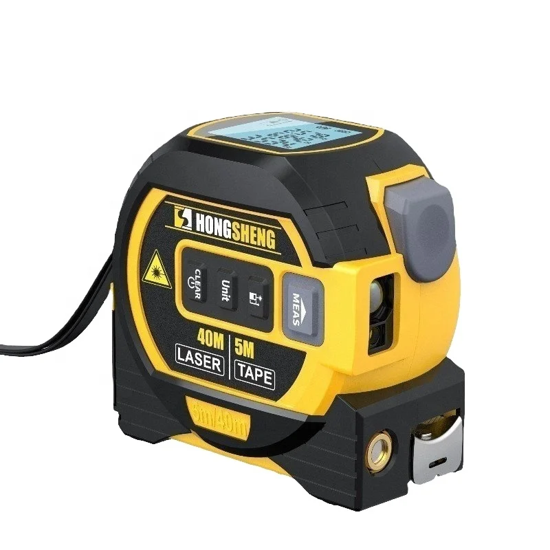Newest custom laser measure tape laser tape measure 3 in 1 40m 60m 80 m 100m laser distance tape meter