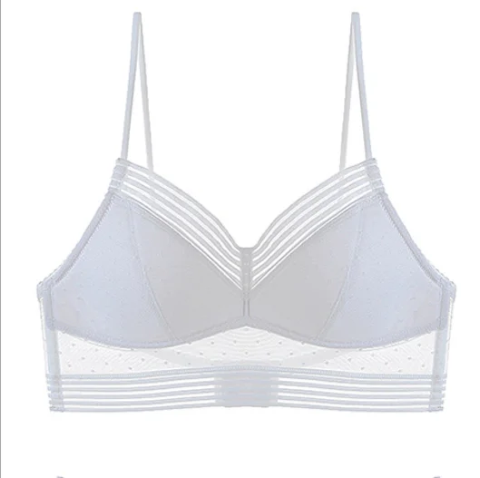 U-shaped Beautiful Back Bra Bralette Bra High Quality Sexy Low Back Lace Seamless Wire Free Back Closure Breathable Plain Dyed