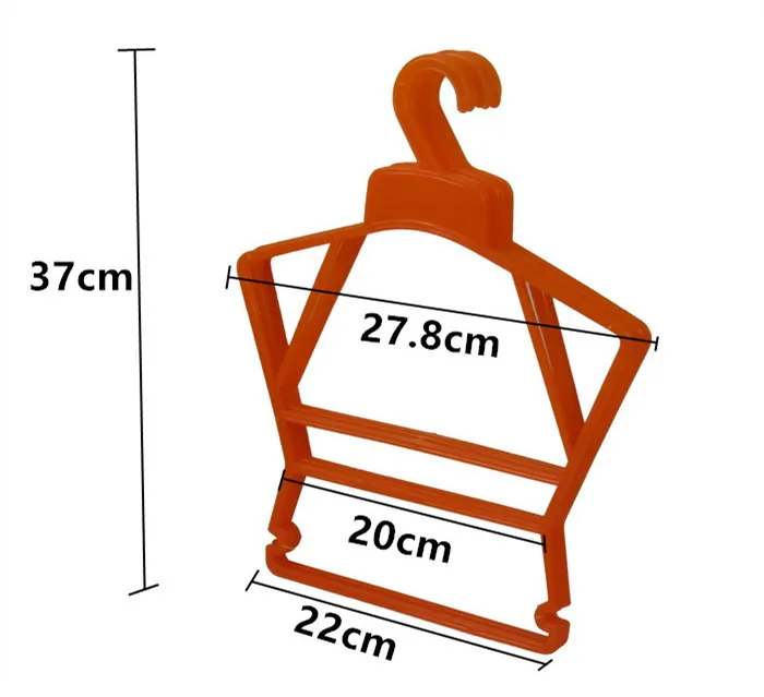 High Quality Multi Color Children Baby Hangers 2 Piece Set Plastic Clothes Hanger For Cloths