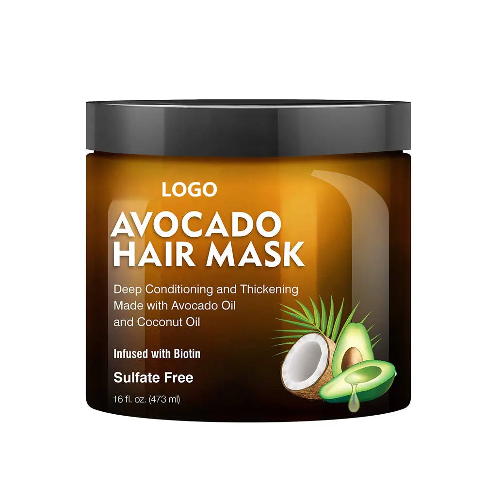 Wholesale Avocado Coconut Nourishing Strengthening For Dry Damaged Hair Mask
