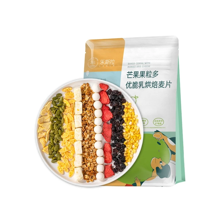 Хрустящие сырные хлопья для завтрака, овсяная мука, манго, хорошего вкуса