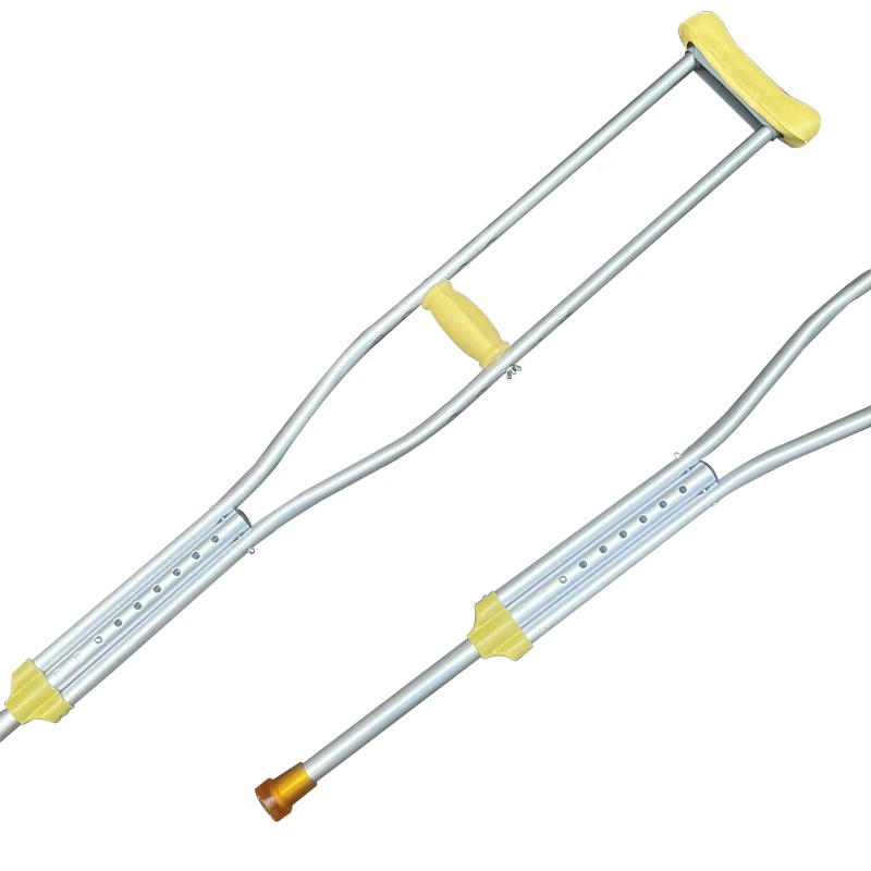 Aluminum Alloy Crutches Walking Crutch Adjustable Underarm Axillary Crutches