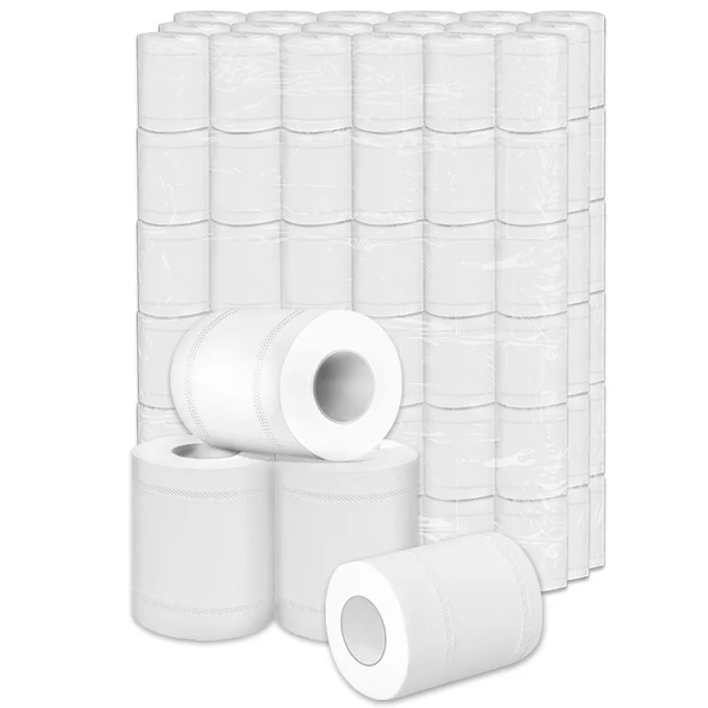 Manufacturers Wholesale OEM Water Soluble Soft 3 Ply 4ply 5ply Hygienic Toilet Paper Bathroom Tissue