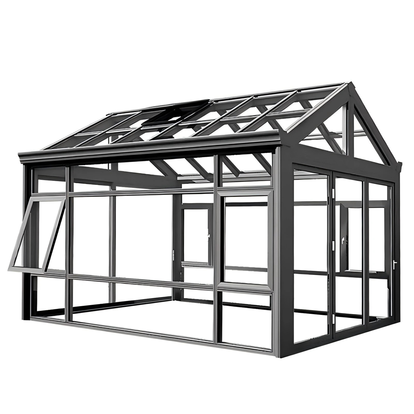 Garden House Sunroom with Aluminum Extrusion Profile Sunroom Glass Door