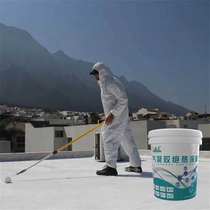 Construction heat insulation silica aerogel paint anti scalding nano paints Waterproof Paint for Roof and Wall