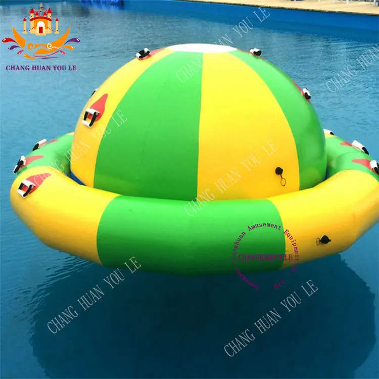 Factory Custom Inflatable Water Park Equipment Gyro Rotate Water Gyroscope