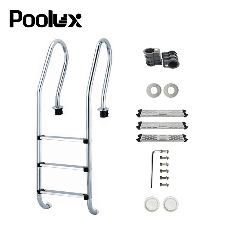 Pool equipment 2 steps 3 steps 4 steps swimming pool stainless steel ladder