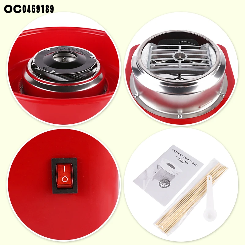 Electric indoor home mini making automatic cotton candy floss machine