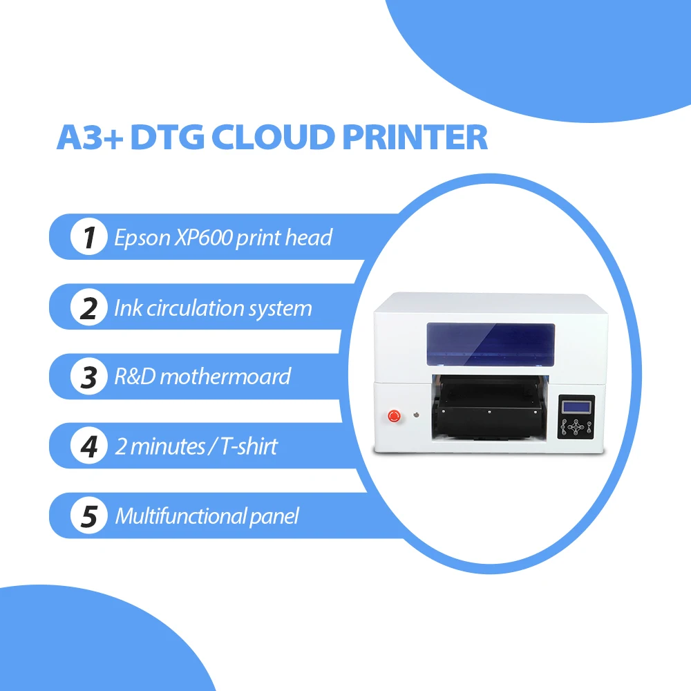 Best price Dual xp600 textile t-shirt printing machine dtf printer sock pillow towel printing shop machines
