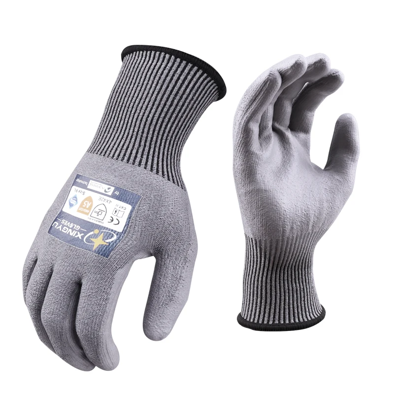 Hysure Pu Coating Hand Gloves Working